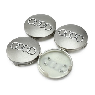 [hongxiaohong] 4 pzs/juego De tapas De Cubo De rueda Central Emblema cubre accesorios De Estilo De coche Para Audi