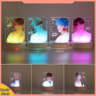 HUA Kpop BTS Mapa Del Alma Persona 7 Colores LED Luz De Noche Lámpara De Escritorio