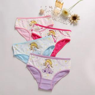 [Nuevo diseño] 4 piezas ropa interior infantil suave transpirable algodón bragas de dibujos animados princesa calzoncillos de alta calidad niños calzoncillos (2)