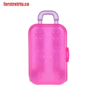 [forstretrtu]caja de equipaje miniatura transparente maleta de viaje para casa de muñecas deco