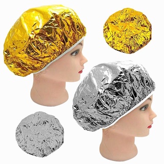 gorro de ducha desechable de papel de aluminio impermeable campanas de baño aceite de hornear gorra de pelo (7)