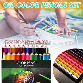 lápices de color al óleo set artista pintura boceto madera multicolor lápiz escuela arte suministros