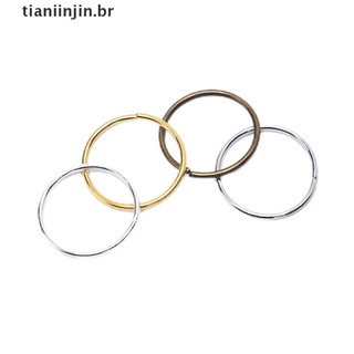 [tianiinjin] 100 pzs anillo De pelo dorado Para trenzado/hebilla/cuentas/Manguito/clip/herramienta De aro De aro De aro Br