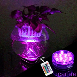 [Carfire] lámpara de tanque de peces de Control remoto impermeable bajo el agua piscina RGB bombilla LED, tipo 1