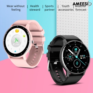 Ameesi ZL02 reloj Bluetooth impermeable multifuncional duradero frecuencia cardíaca presión arterial Fitness Tracker reloj para deportes