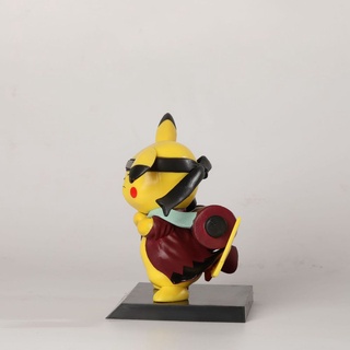 lawees pvc naruto figura anime modelo pikachu figuras de acción para niños uzumaki naruto miniaturas modelo de muñeca adornos pokemon pikachu cosplays uzumaki naruto