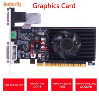 Butterfly&% tarjeta gráfica de escritorio GT730 2G DDR3 64Bit tarjeta gráfica de vídeo para juegos