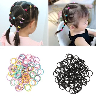 FOOT 400PCS Hair Accessories Ponytail Hair Holder For Girls Rubber Bands Kids Hair Ties Small 2cm/2.5cm Elastic Colorful Fashion Thin Mini Hair Ropes (2)