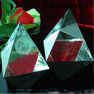 [GAZECHIMP1] 50 mm pirámide de cristal prisma cuadrangular artesanía estatua óptica DIY ciencia (4)