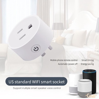 90-250V Wifi Smart Socket Temporizador Enchufe Ee.uu . Control De Voz dohome APP Trabajo Con Siri Alexa Google Assisitant Crush