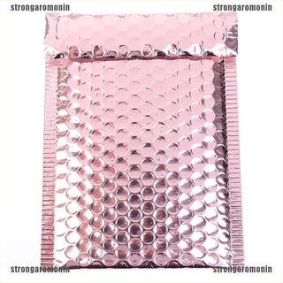 10pcs oro rosa burbuja sobre de oro rosa papel de aluminio burbuja correo para embalaje de regalo (4)