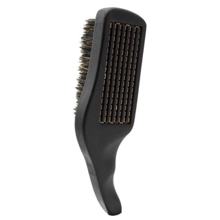 Boar Bristle Beard Brush for Men Pro Wave Brush Curved Hair Brush (7)