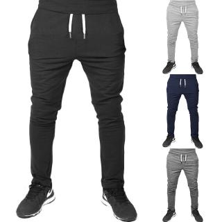 Pantalones de Jogging de Color sólido para hombre/pantalones casuales para correr/Fitness/al aire libre/pantalones de Jogger para hombre