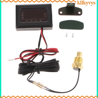 [kllkyvys] Medidor de temperatura Digital Universal de temperatura del agua de 12V-24V para coche (0-120)