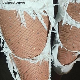 *baipestonwe* calcetines/medias de malla con pedrería de cristal para mujer/medias medias/pantimedias/venta caliente (1)
