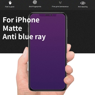 Mate Anti luz azul vidrio templado IPhone 12 11 Pro Max Mini Xs Max X XR 8 7 6 6s Plus SE 2020 Protector de pantalla IPhone Protector de vidrio templado