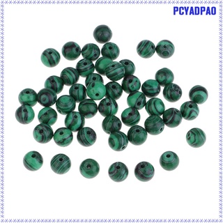 [venta Caliente] 50 pzas cuentas De perlas verdes De 8mm De piedra maleta Natural Loose Diy