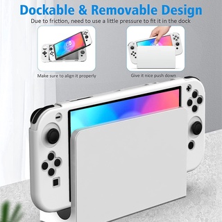 Para Nintendo switch OLED Consola De Juegos De Silicona Cubierta Protectora A Prueba De Golpes De Polvo