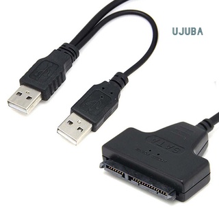 Cable convertidor uj USB 2.0 a 2.5 pulgadas 22Pin 7+15 ATA SATA 2.0 HDD/SSD