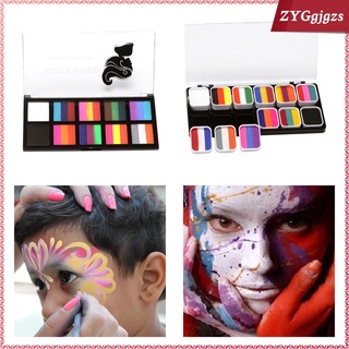 Face Body Paint Stage Makeup Palette Professional for Kids Body Art Washable