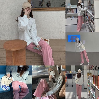 Pantalones De terciopelo De terciopelo Estilo Coreano con 3 opciones De color Para mujer