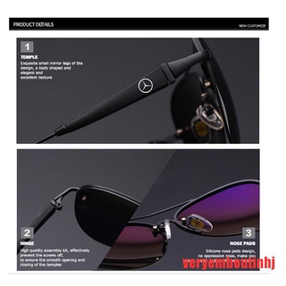 (hhhot+) lentes de sol Mercedes Benz para hombre, pesca, polarización, conducción, gafas de sol (8)