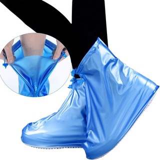 impermeable antideslizante zapatos de lluvia botas reutilizables zapatos cubre con suela engrosada para el día de la lluvia (2)