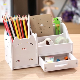 Caja Organizadora Grande De 4 compartimientos Para escritorio/lápiz/taza/papelería