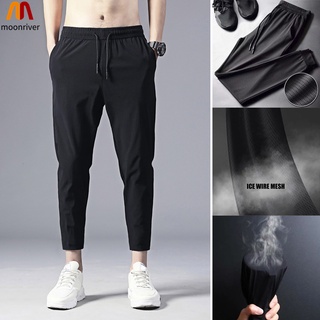 Mr hombres Jogger Casual pantalones ligero transpirable de secado rápido senderismo correr deportes al aire libre pantalones (1)