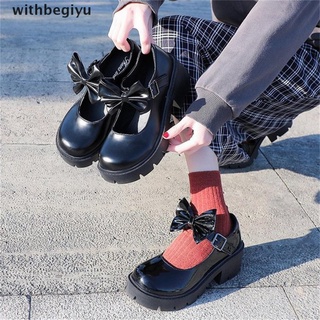 【withb】 Shoes lolita shoes women Japanese Style Mary Jane Shoes Women Vintage Girls High Heel Platform shoes College Student .