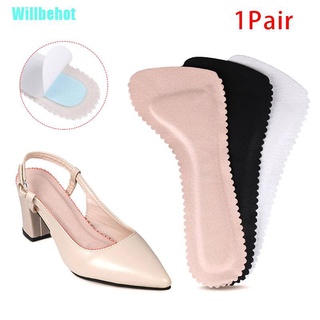 (Willbehot) 1 Par de plantillas antideslizantes Para zapatos/cuidado de los pies/almohadillas de tacón Alto/almohadilla (cálida)