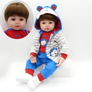 reborn niño niño suave silicona bebe muñeca juguete para niñas cumpleaños antes de acostarse regalo