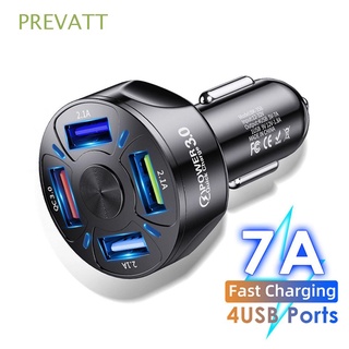 PREVATT High Quality USB Charger Fast Charging Car Accessories Car Charger Wireless Universal Quick Charge 4 Port QC 3.0 Interior Accessories/Multicolor