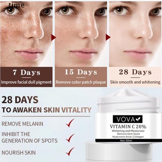 time vova vitamina c 20% crema facial blanca eliminar manchas oscuras gel facial cuidado de la piel 30ml.