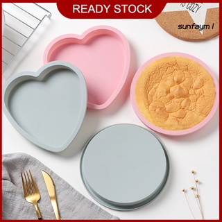 sunfay molde redondo para pastel/amor/corazón/molde de silicón para hornear/pastelería de 6 pulgadas (1)