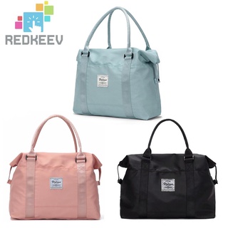 Redkeev deportes de mano bolsas de equipaje impermeable Fitness viaje bolso de lona para las mujeres (1)