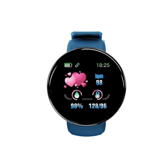 Reloj Inteligente D18 Impermeable Redondo Con Rastreador De Ejercicio/Smartwatch Con Bluetooth Para Hombre (8)