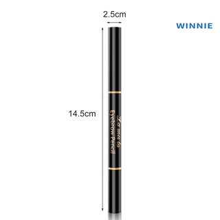 [winnie] lápiz de cejas de doble punta de rotación automática impermeable delineador de cejas maquillaje cosmético para el hogar (5)