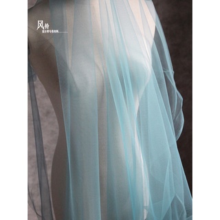 nuevos productosCifrado azul hielo perspectiva modelado hilo neto vestido de novia tutú diseñador de hilo de moda creativo tejido de hilo suave (3)