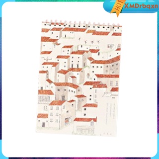 Kraft Cover Sketchbook White Paper Book Pad School Stationery Supplies