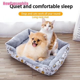 [Newgypsophila] cama para mascotas, casa, perro, sofá para dormir, cojín para gatos, cálido, acogedor, suave, nido de felpa