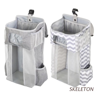 esqueleto apilable de pañales colgante bolsas de almacenamiento organizador de vivero para cuna o pared bebé ducha regalos