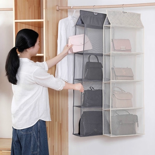 Multicapa mochila bolsa de almacenamiento armario bolso bolso organizador a prueba de polvo bolsa colgante estante