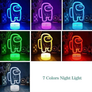 Con-3d decorativo lámpara de varios colores, Control remoto/interruptor táctil LED luz de noche para dormitorio/ sala de estar