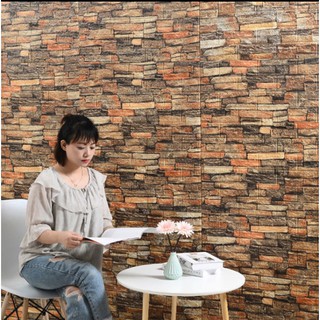 A estrenar 3d papel tapiz de espuma impermeable autoadhesivo autoadhesivo pegatinas de pared decoración dormitorio techo diseño de arte diy (2)