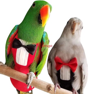LGO 2 Unids Pet Bird Uniforme Esmoquin Traje De Vuelo Impermeable Pañal Ropa Para Guacamayo África Periquitos Fischeri Cacatúa Cosplay Foto Props