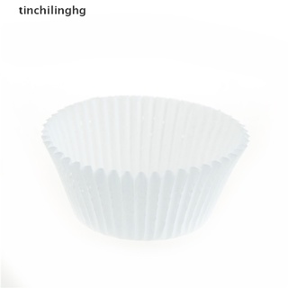 [tinchilinghg] 100pcs blanco cupcake cajas de papel cupcake tazas de papel para hornear pasteles herramientas [caliente]