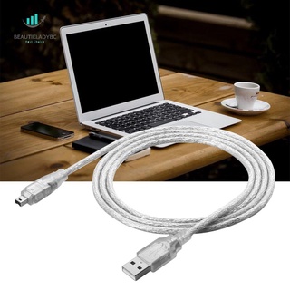 Hot Selling1.2m USB 2.0 macho a Firewire iEEE 1394 4 pines macho iLink Cable adaptador