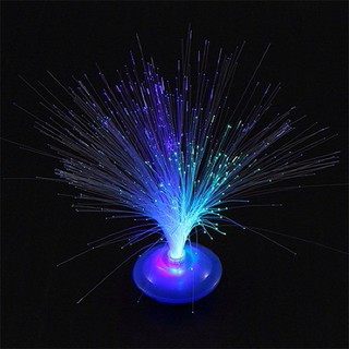 ◐◑luz nocturna de fibra óptica LED cambio de Color romántico para decoración del hogar de fiesta
