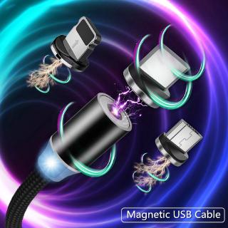 Cable USB magnético de carga rápida para Iphone tipo C Micro USB Android IOS línea de datos